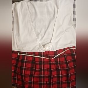 Red Plaid skirt